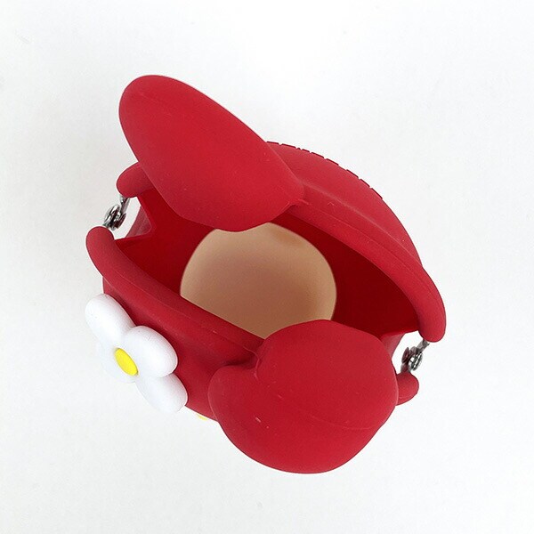 サンリオ マイメロディ お座り型シリコンがまぐちポーチ 3D POCHI レッド Sanrio