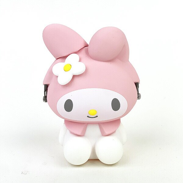 サンリオ マイメロディ お座り型シリコンがまぐちポーチ 3D POCHI ピンク Sanrio