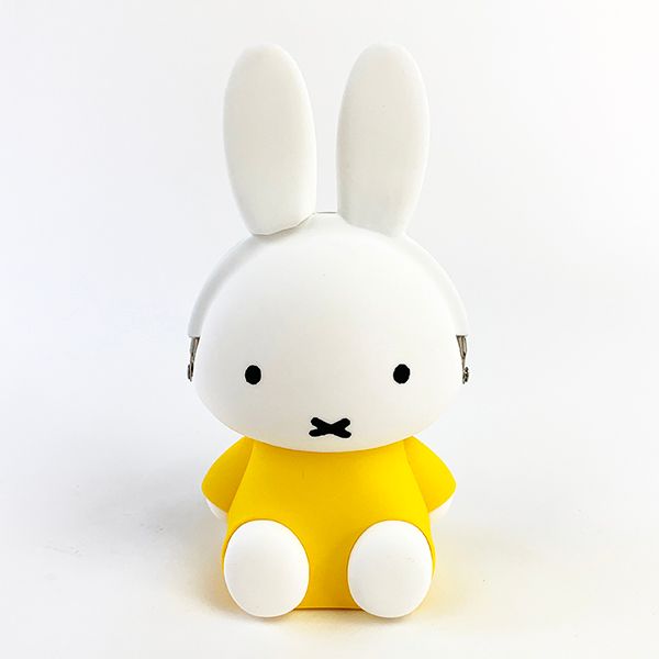 ミッフィー miffy 3Dポーチ がま口 イエロー 小物入れ