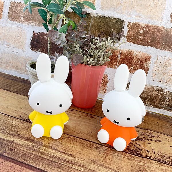 ミッフィー miffy 3Dポーチ がま口 イエロー 小物入れ