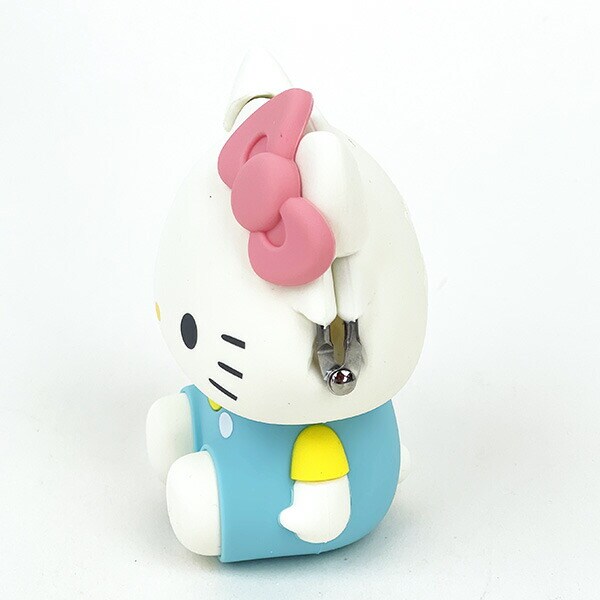サンリオ ハローキティ お座り型シリコンがまぐちポーチ 3D POCHI ライトブルー Sanrio