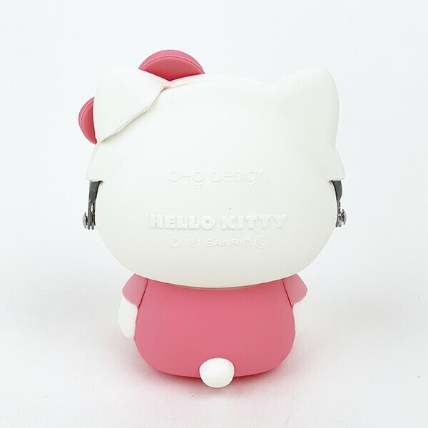 サンリオ ハローキティ お座り型シリコンがまぐちポーチ 3D POCHI ピンク Sanrio
