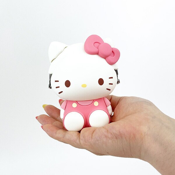 サンリオ ハローキティ お座り型シリコンがまぐちポーチ 3D POCHI ピンク Sanrio