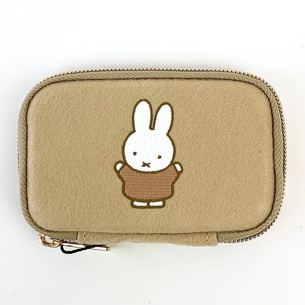 ミッフィー miffy カードケース (ベ―ジュ) 名刺入れ