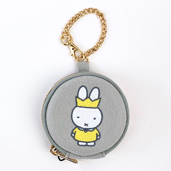 ミッフィー miffy コインケース (グレー) 小物入れ ミニポーチ イヤホンケース