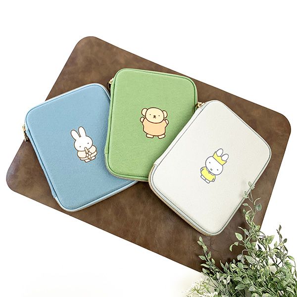 ミッフィー miffy マルチポーチ (グレー) 母子手帳ケース 通帳ケース