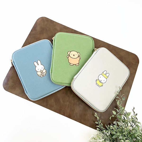 ミッフィー miffy マルチポーチ (ブルー) 母子手帳ケース 通帳ケース