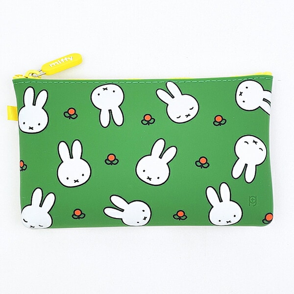 ミッフィー miffy NUU(ヌウ) シリコンポーチ (フラワーグリーン)