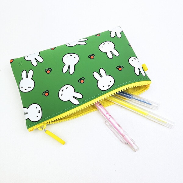 ミッフィー miffy NUU(ヌウ) シリコンポーチ (フラワーグリーン)