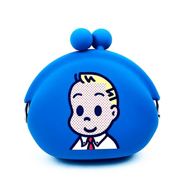 オサムグッズ ジャック シリコンがま口ポーチ(ブルー) POCHI