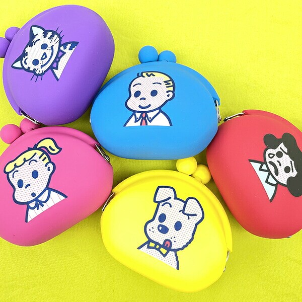 オサムグッズ ジャック シリコンがま口ポーチ(ブルー) POCHI