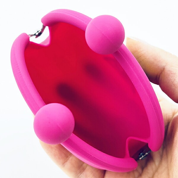 オサムグッズ ジル シリコンがま口ポーチ(ピンク) POCHI