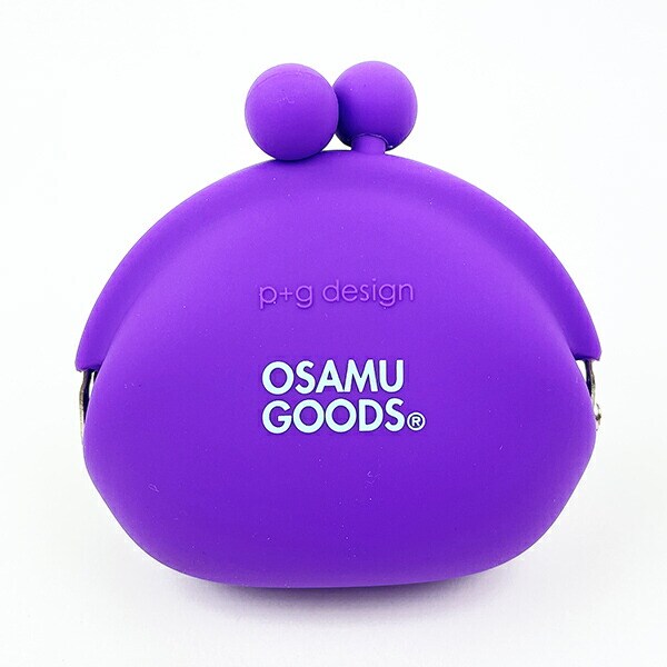 オサムグッズ キャット シリコンがま口ポーチ(パープル) POCHI