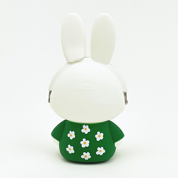 ミッフィー miffy シリコンがまぐちポーチ 3D POCHI グリーン ポーチ