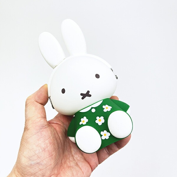 ミッフィー miffy シリコンがまぐちポーチ 3D POCHI グリーン ポーチ