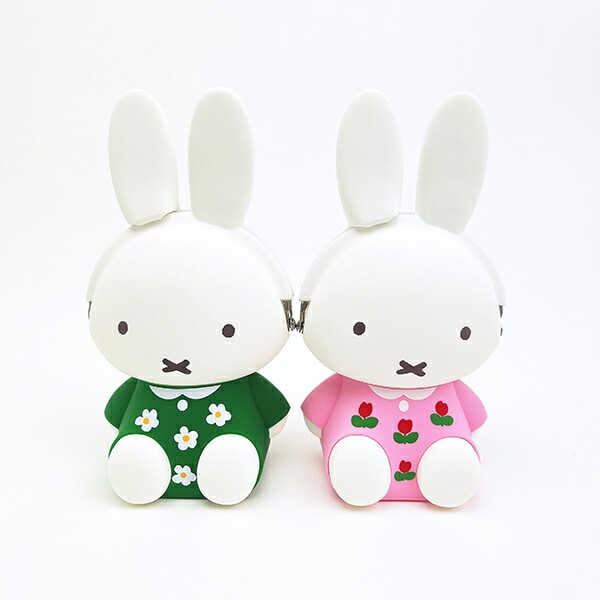 ミッフィー miffy シリコンがまぐちポーチ 3D POCHI グリーン ポーチ