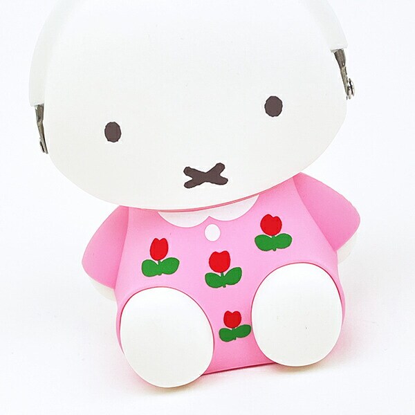 ミッフィー miffy シリコンがまぐちポーチ 3D POCHI ピンク ポーチ