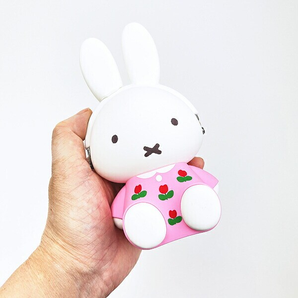 ミッフィー miffy シリコンがまぐちポーチ 3D POCHI ピンク ポーチ