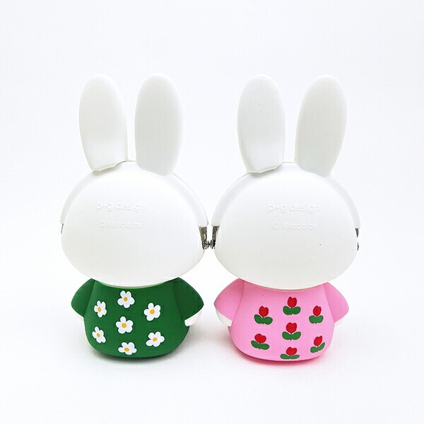ミッフィー miffy シリコンがまぐちポーチ 3D POCHI ピンク ポーチ