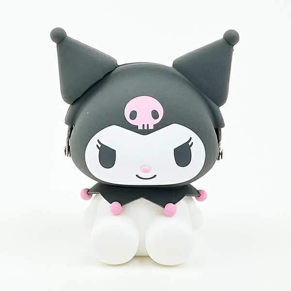 サンリオ クロミ お座り型シリコンがまぐちポーチ 3D POCHI ブラック Sanrio