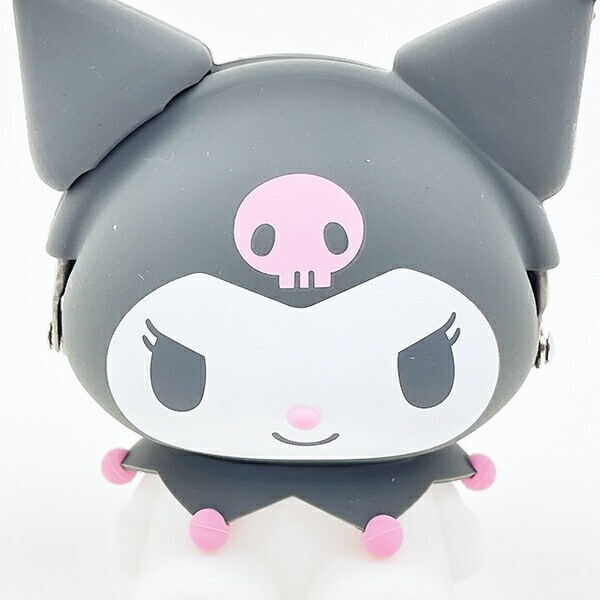 サンリオ クロミ お座り型シリコンがまぐちポーチ 3D POCHI ブラック Sanrio