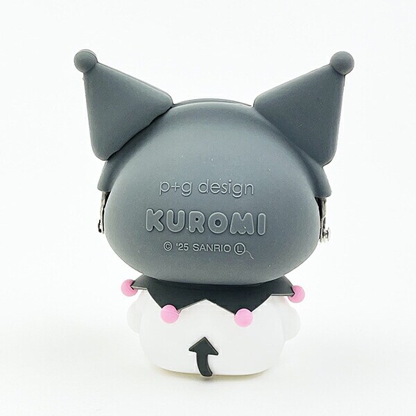 サンリオ クロミ お座り型シリコンがまぐちポーチ 3D POCHI ブラック Sanrio