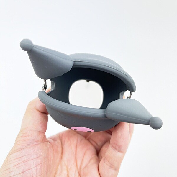 サンリオ クロミ お座り型シリコンがまぐちポーチ 3D POCHI ブラック Sanrio