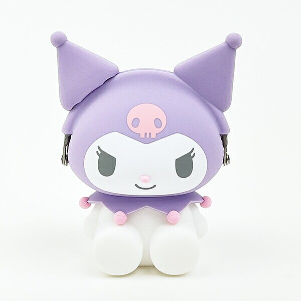 サンリオ クロミ お座り型シリコンがまぐちポーチ 3D POCHI パープル Sanrio