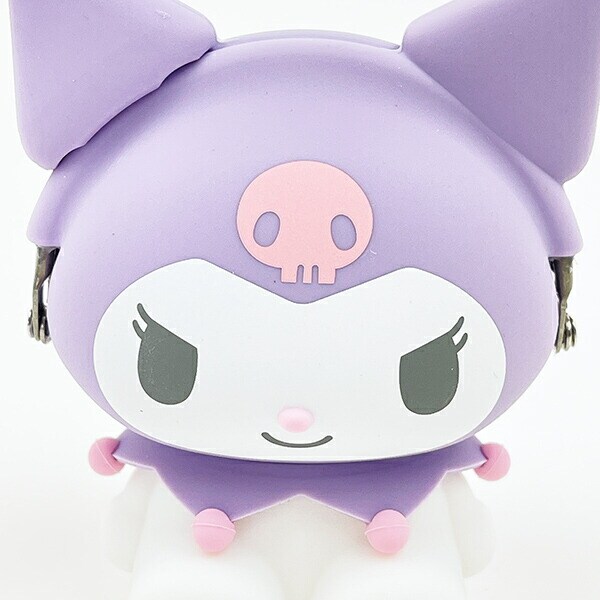 サンリオ クロミ お座り型シリコンがまぐちポーチ 3D POCHI パープル Sanrio