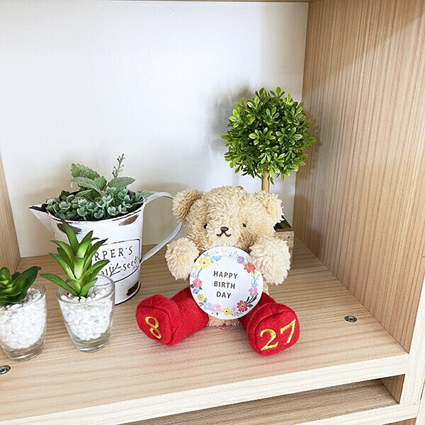 クマアンドベアー バースデーベア 誕生日 日付入り プレゼント マスコット