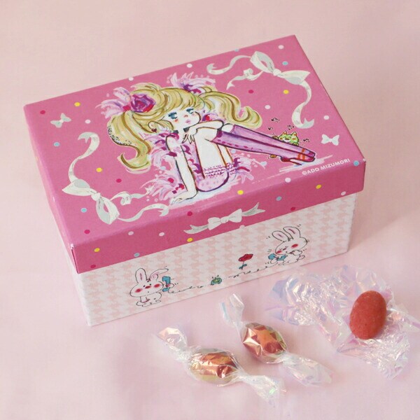 水森亜土 ショコラボックス いちごアーモンドチョコレート入り ギフト