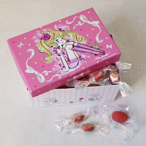 水森亜土 ショコラボックス いちごアーモンドチョコレート入り ギフト