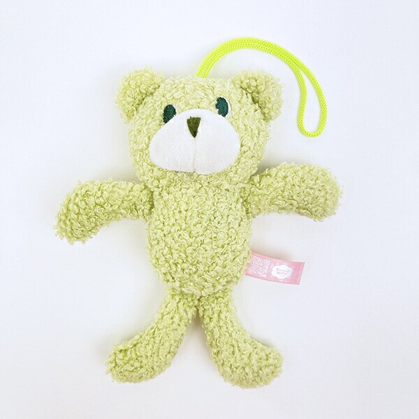 クマアンドベアープロデュース チェコチェコベア ぬいぐるみ (オリーブグリーン) テディベア ストラップ