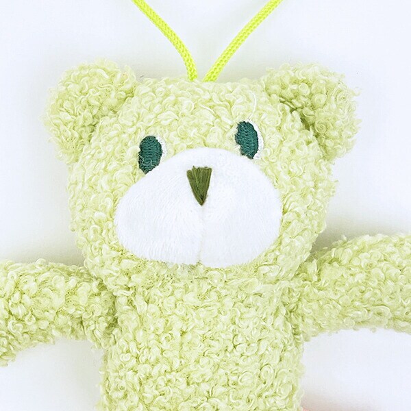 クマアンドベアープロデュース チェコチェコベア ぬいぐるみ (オリーブグリーン) テディベア ストラップ