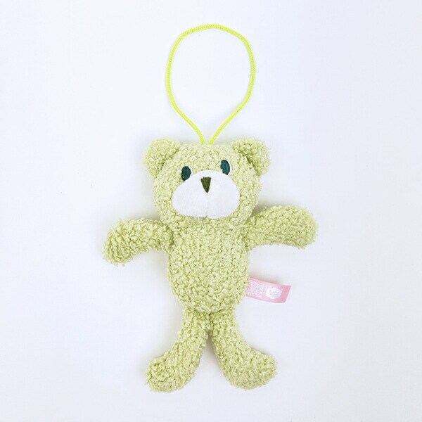 クマアンドベアープロデュース チェコチェコベア ぬいぐるみ (オリーブグリーン) テディベア ストラップ