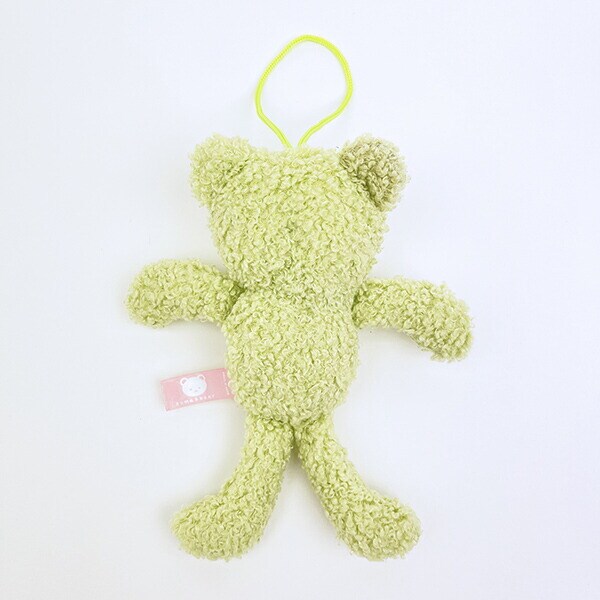 クマアンドベアープロデュース チェコチェコベア ぬいぐるみ (オリーブグリーン) テディベア ストラップ