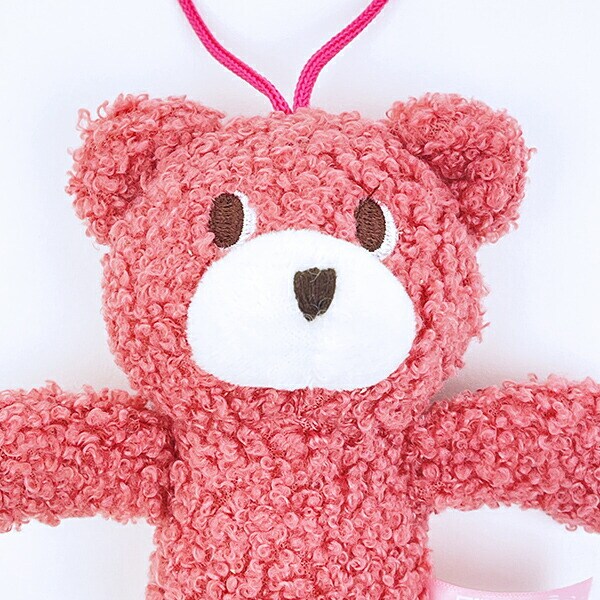 クマアンドベアープロデュース チェコチェコベア ぬいぐるみ (ワインレッド) テディベア ストラップ