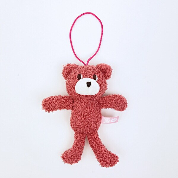 クマアンドベアープロデュース チェコチェコベア ぬいぐるみ (ワインレッド) テディベア ストラップ