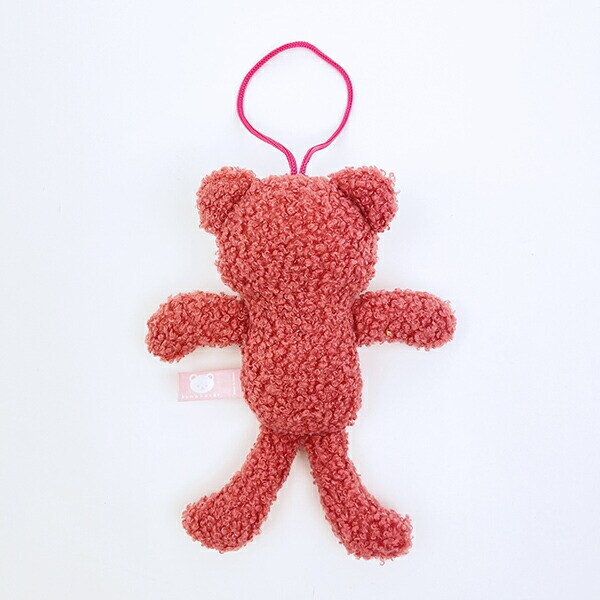 クマアンドベアープロデュース チェコチェコベア ぬいぐるみ (ワインレッド) テディベア ストラップ