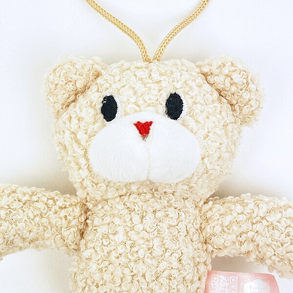 クマアンドベアープロデュース チェコチェコベア ぬいぐるみ (クリーム) テディベア ストラップ