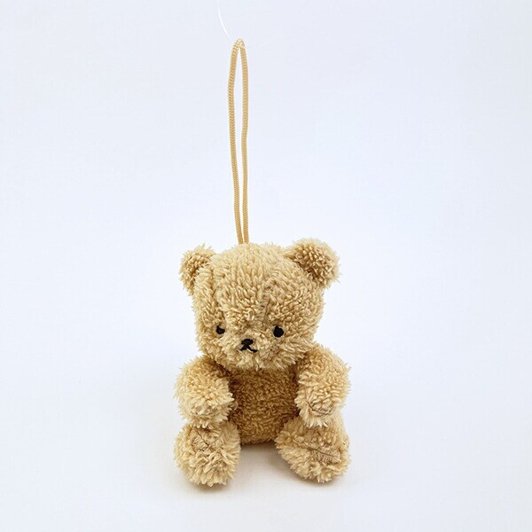 クマアンドベアープロデュース 推しハグベア ぬいぐるみ (ふわふわブラウン) テディベア ストラップ 缶バッジ