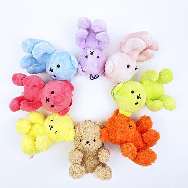 クマアンドベアープロデュース 推しハグベア ぬいぐるみ (ふわふわブラウン) テディベア ストラップ 缶バッジ