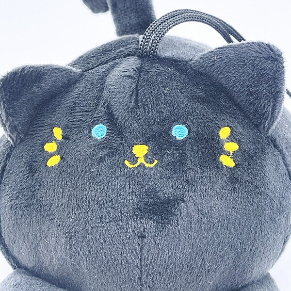 クマアンドベアープロデュース まんまる黒猫 ぬいぐるみ 猫 ストラップ