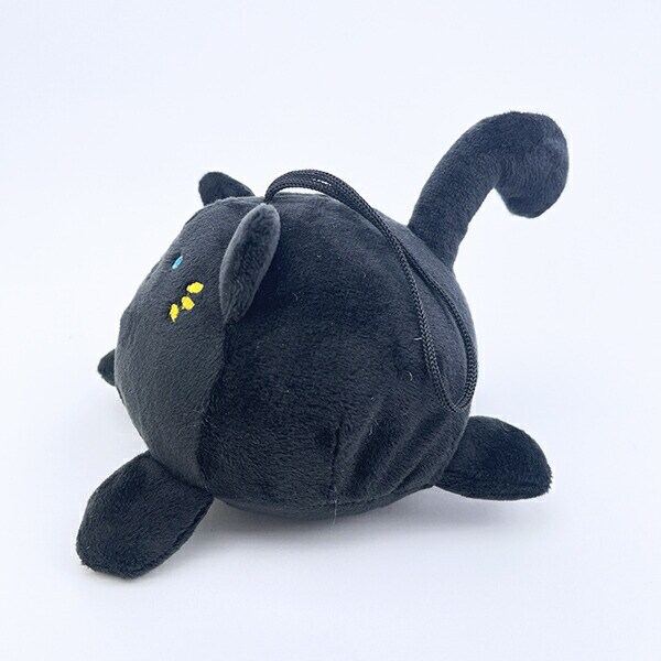 クマアンドベアープロデュース まんまる黒猫 ぬいぐるみ 猫 ストラップ