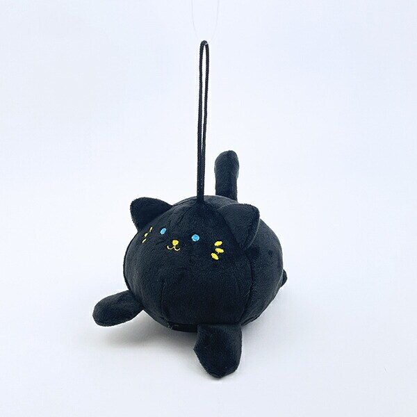 クマアンドベアープロデュース まんまる黒猫 ぬいぐるみ 猫 ストラップ