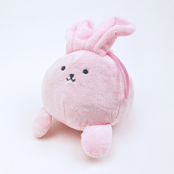 クマアンドベアープロデュース まんまるラビット ぬいぐるみ (ピンク) 兎 ストラップ