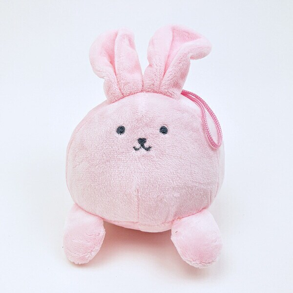 クマアンドベアープロデュース まんまるラビット ぬいぐるみ (ピンク) 兎 ストラップ