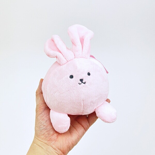 クマアンドベアープロデュース まんまるラビット ぬいぐるみ (ピンク) 兎 ストラップ