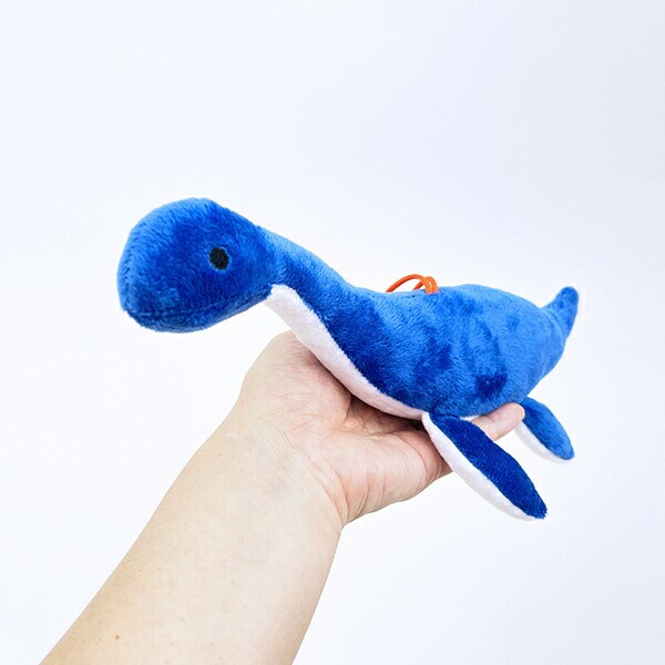 ふわダイナソーコレクション 本格派 プレシオサウルス ストラップ付 ぬいぐるみ (ブルー) 恐竜