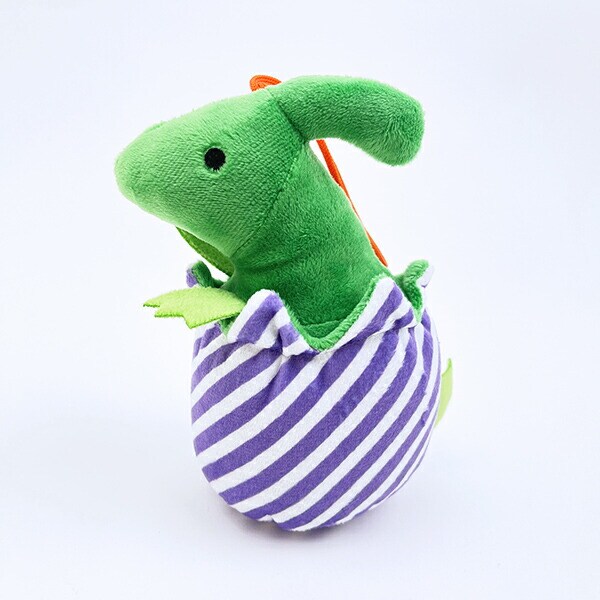 ふわダイナソーコレクション 本格派 たまごパラサウロロフス ストラップ付 ぬいぐるみ (パープル) 恐竜